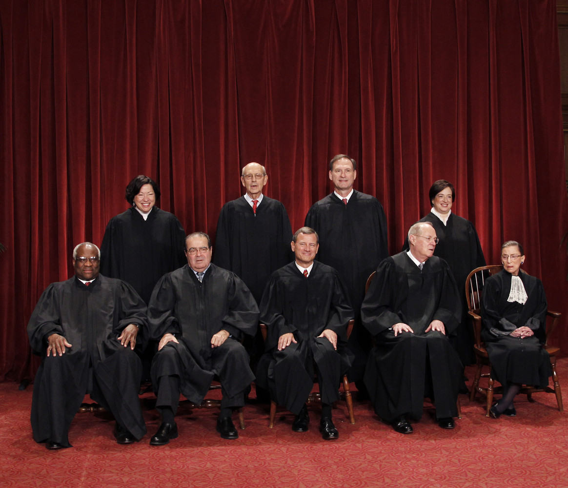 The nine Justices of the United States.