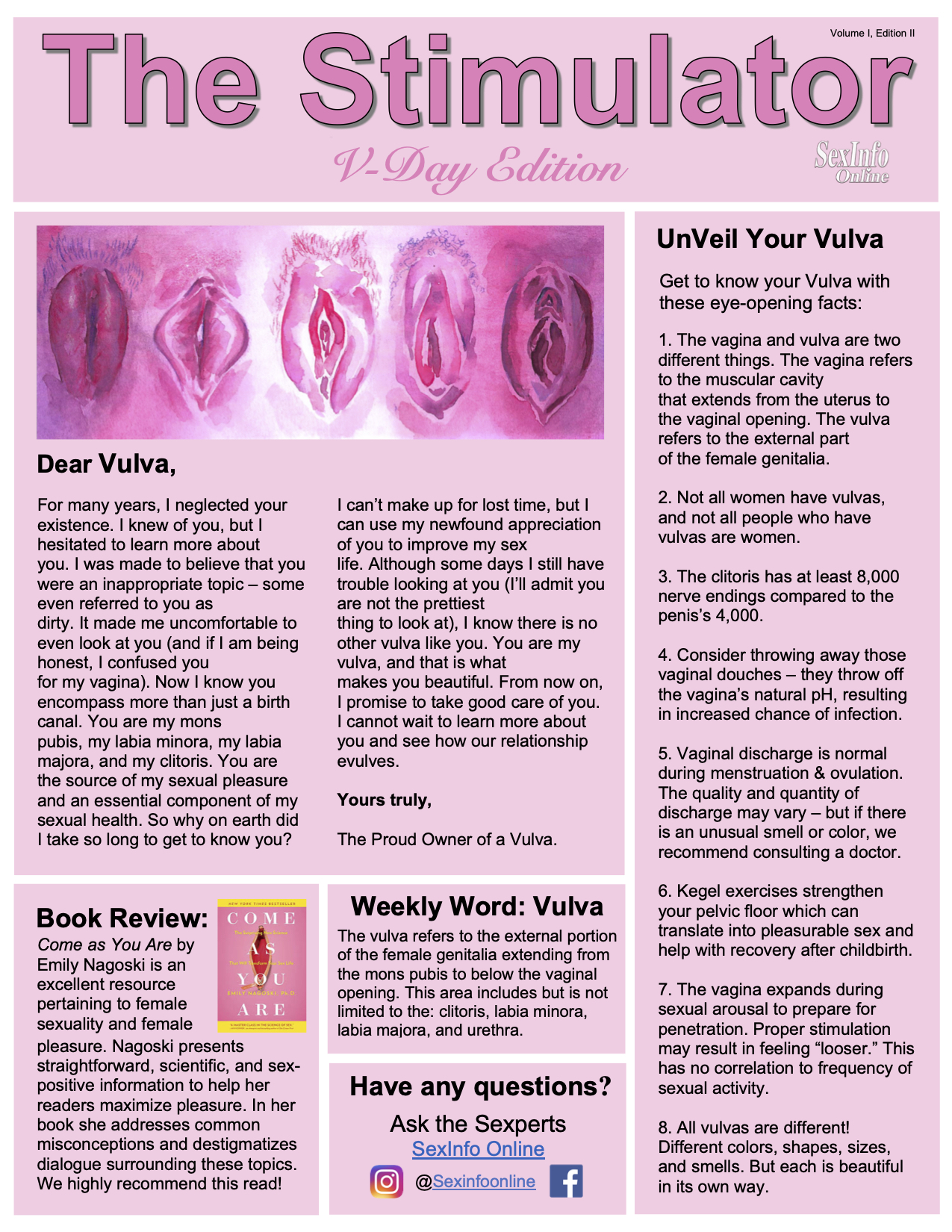 Vulvas and Valentines