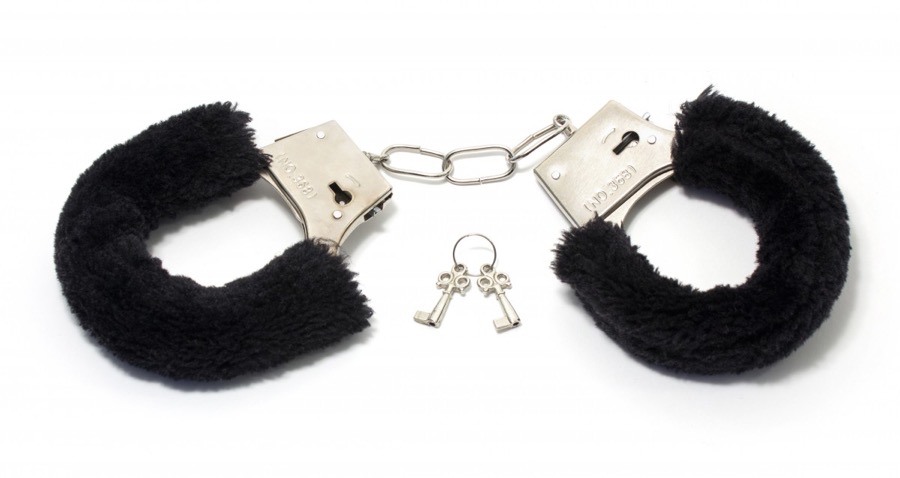 Handcuffs and keys.