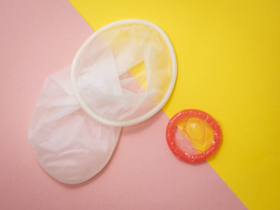 Two unused condoms