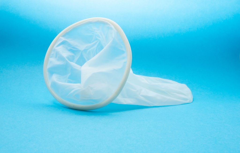 An internal condom.