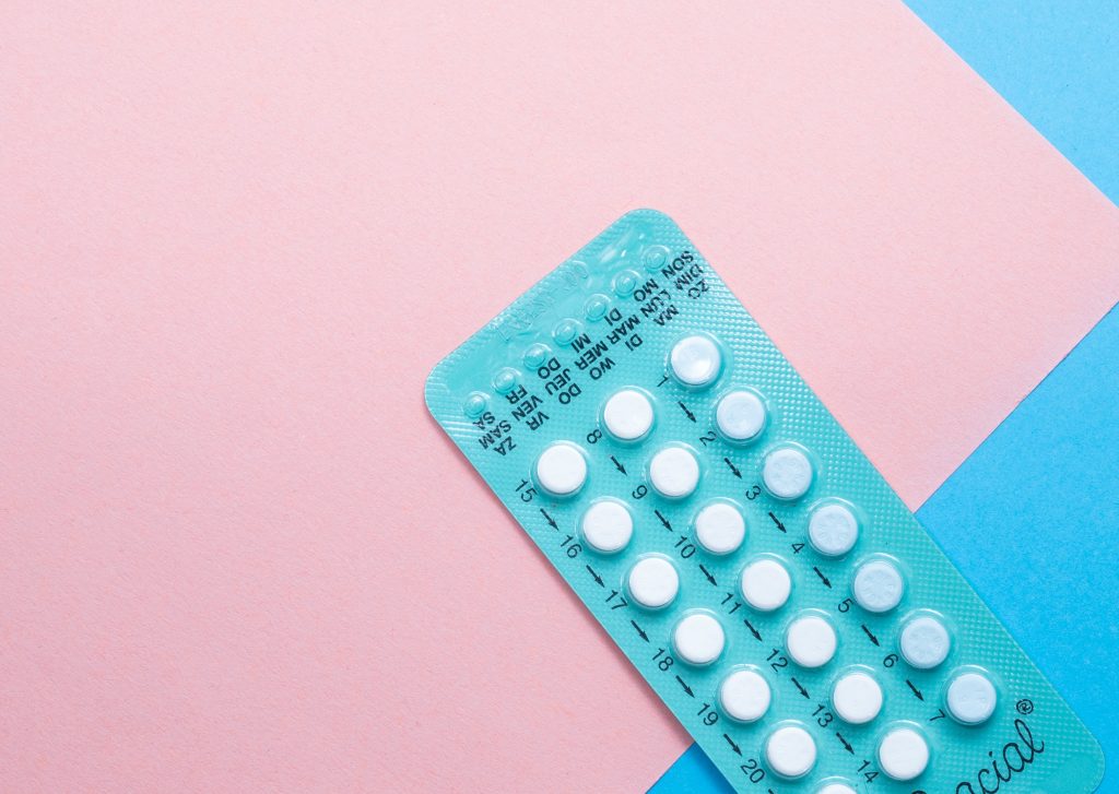 A pack of contraceptive pills.