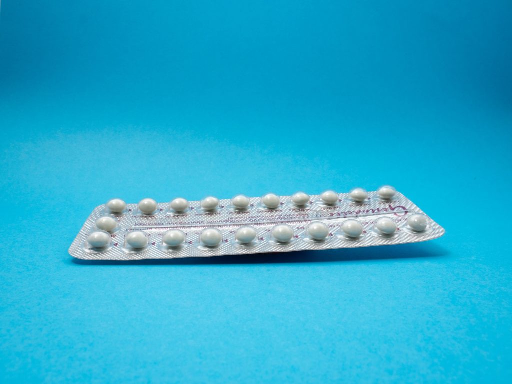 A pack of contraceptive pills.